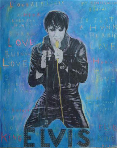 David McGough painting Elvis68